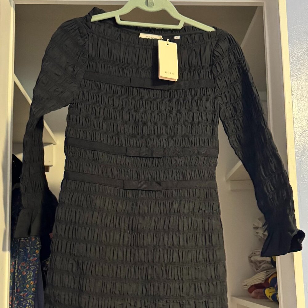Doen Cecillia Dress Black Small NWT
